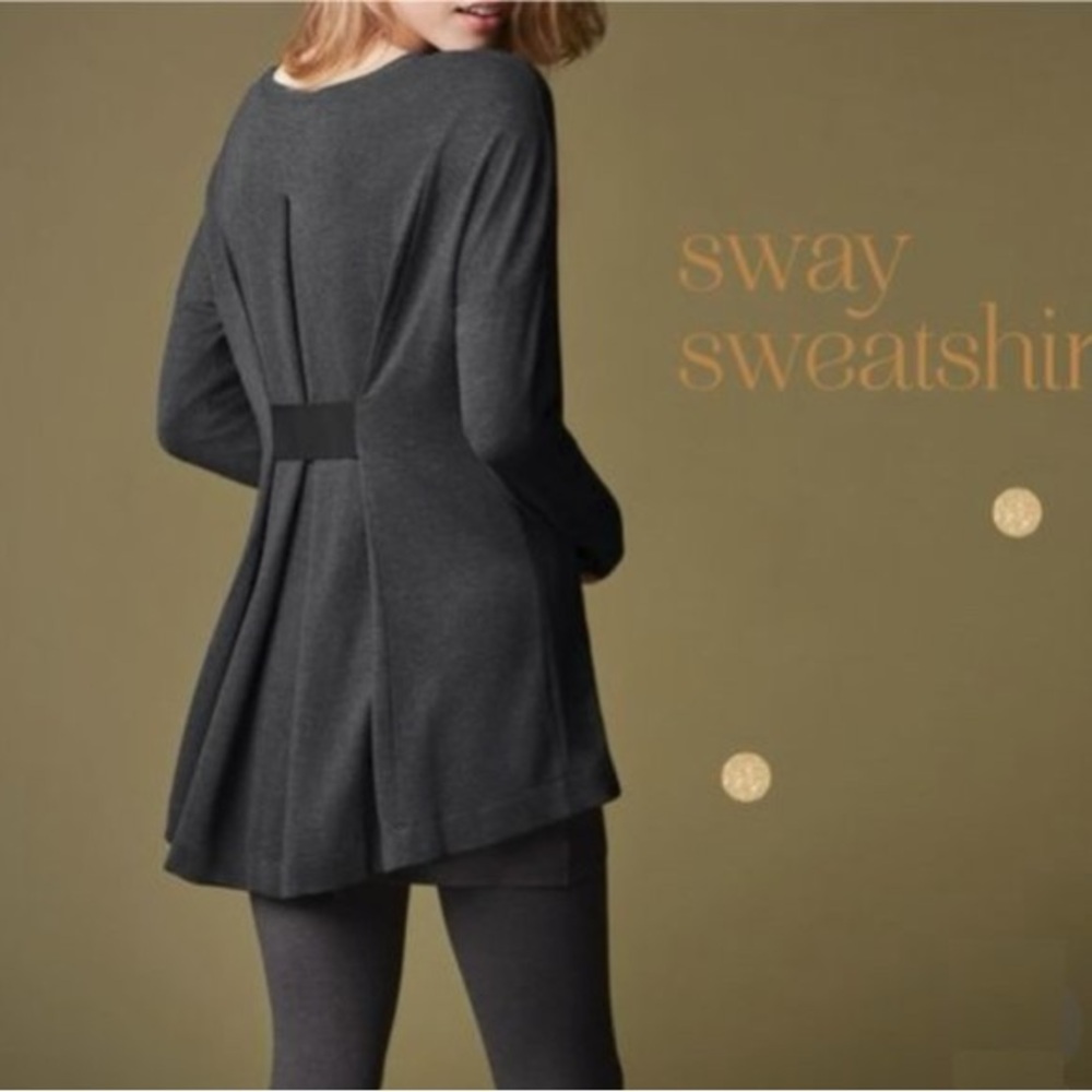 CAbi Charcoal Gray Sway Sweatshirt Tunic